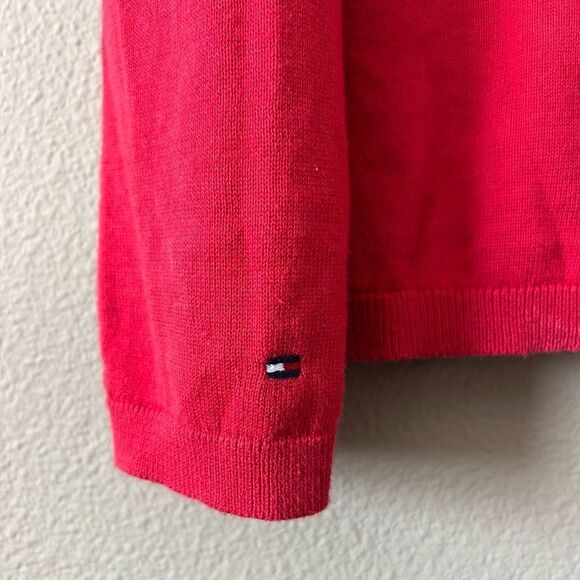 Tommy Hilfiger Ivy Preppy Academia V neck Sweater Top - Picture 6 of 9